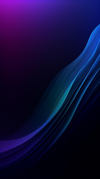 Fondo de pantalla de ondas moradas y azules para iphone. este fondo de pantalla se titula fondo de pantalla de ondas azules.