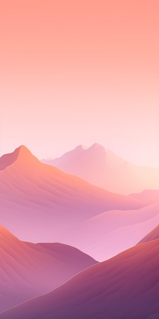 Fondo de Pantalla de Paisaje de Montaña Pastel Silencioso