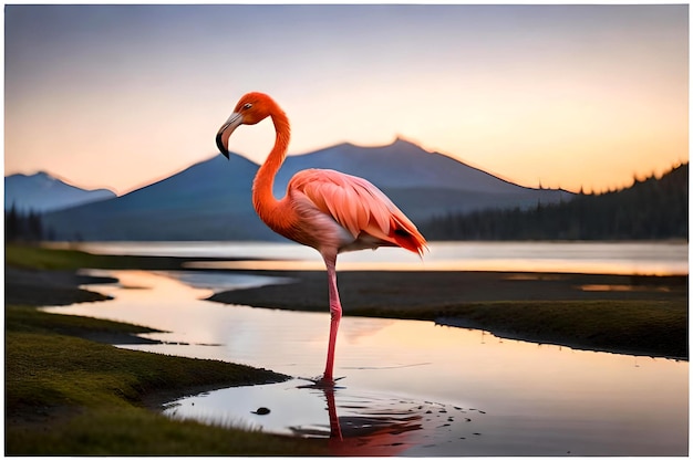 fondo de pantalla de pájaro flamenco