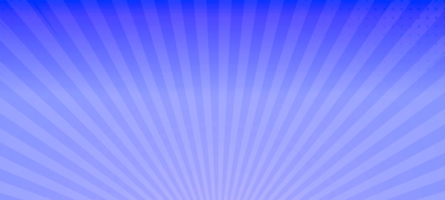 Fondo de pantalla panorámica de patrón de ráfaga de sol azul