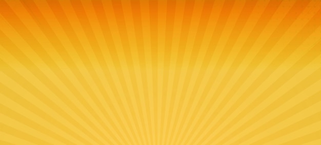 Fondo de pantalla panorámica de patrón de ráfaga de sol naranja