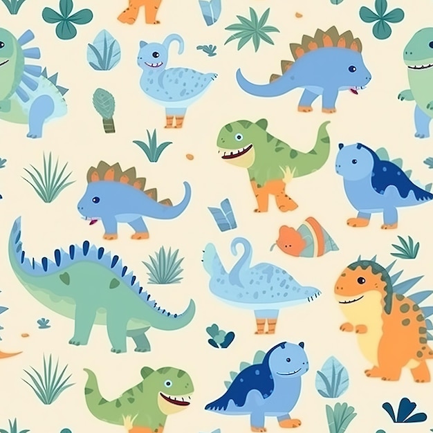 Un fondo de pantalla con un patrón de dinosaurio que dice "dinosaurio".