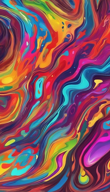 Fondo de pantalla de pintura colorida digital