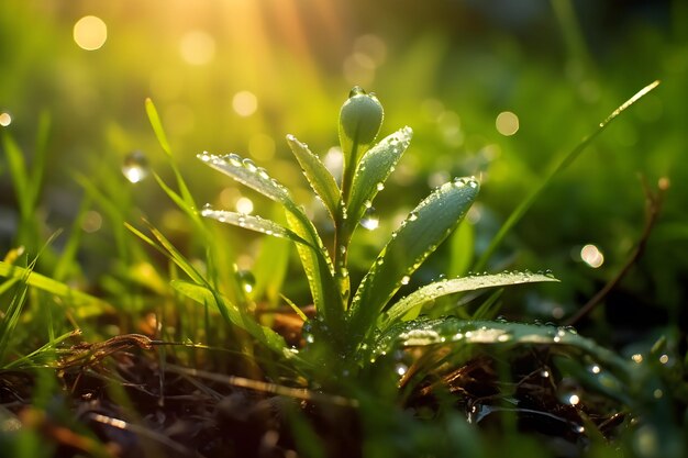 fondo de pantalla de plantas de hojas verdes naturales entorno de fondo de primavera