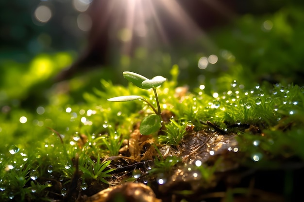 fondo de pantalla de plantas de hojas verdes naturales entorno de fondo de primavera