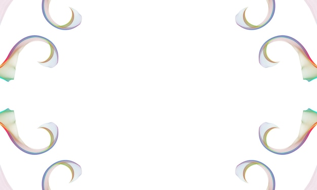 Fondo de pantalla de plantilla de volante de banner geométrico de fondo de línea y onda colorida