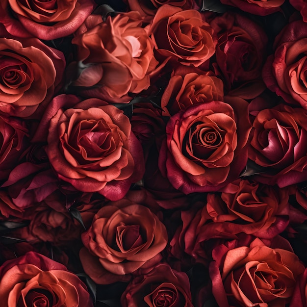 Un fondo de pantalla de rosas rojas