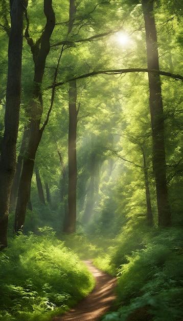 Fondo de pantalla de senderos naturales en el bosque