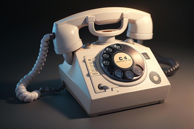 Fondo de pantalla de teléfono antiguo de estilo retro clásico de historia de teléfono fijo de manivela tradicional