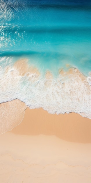 Foto fondo de pantalla de teléfono móvil de playa de arena blanca