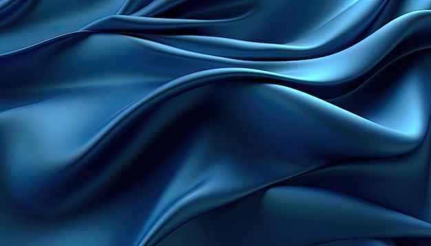 Fondo de pantalla de textura de fondo de ondas de tela de tela abstracta AI generativa