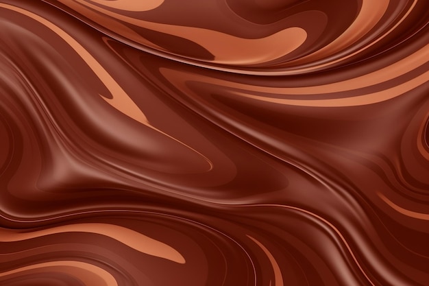 Foto fondo de pantalla de textura de patrones sin fisuras de chocolate líquido ai generativa