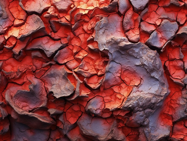 Fondo de pantalla con textura de roca roja generado por IA