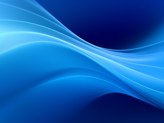 Fondo de pantalla de textura suave de onda abstracta azul AI generado