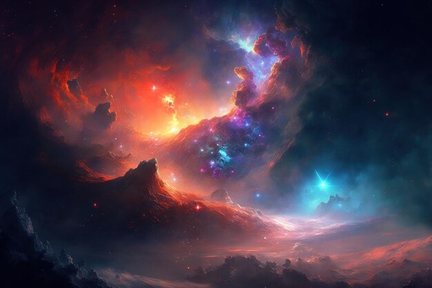 Fondo de pantalla del universo Galaxy supernova