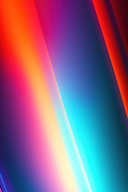 Fondo de pantalla vertical 3d con página de inicio de inicio de estilo tecnológico de luces de neón