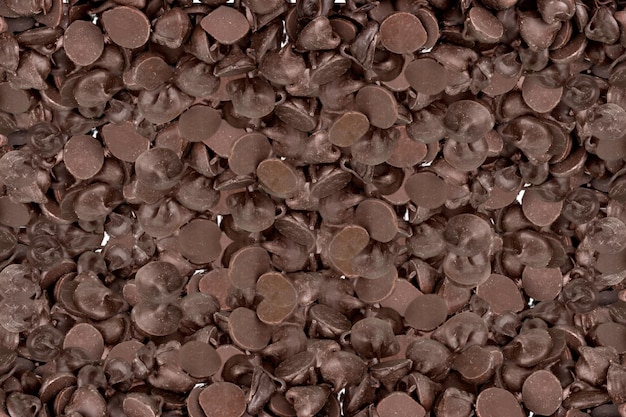 El fondo de las papas fritas de chocolate
