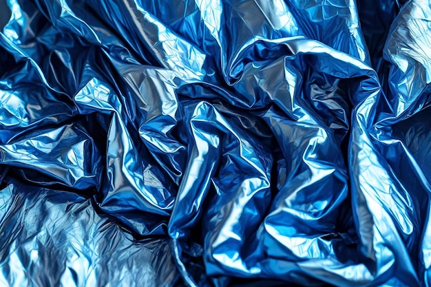 Foto fondo de papel de aluminio azul