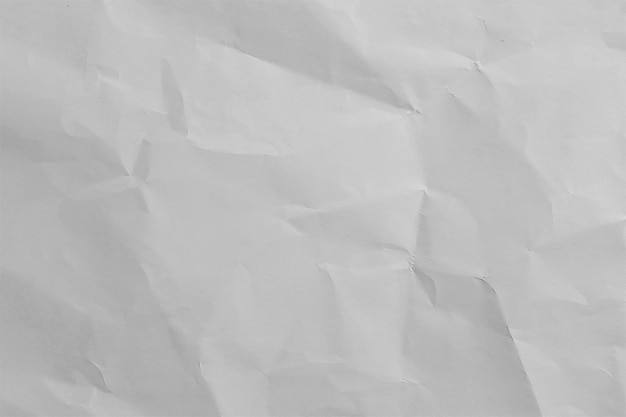 Fondo de papel arrugado blanco