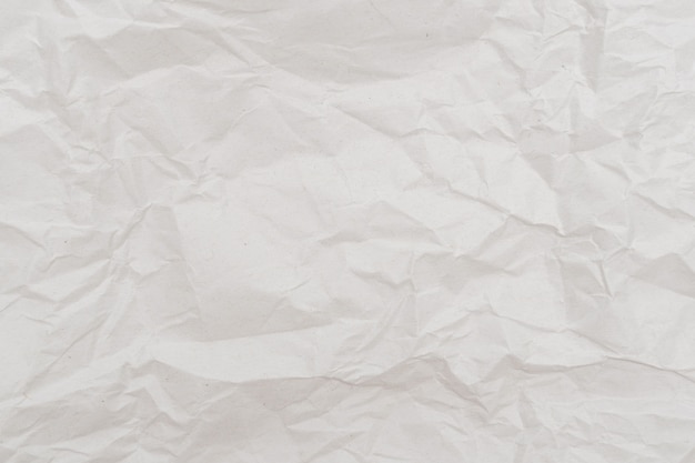 Fondo de papel arrugado blanco