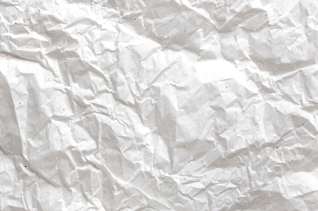 Fondo de papel arrugado blanco