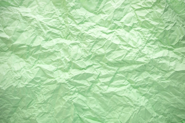 Fondo de papel arrugado verde