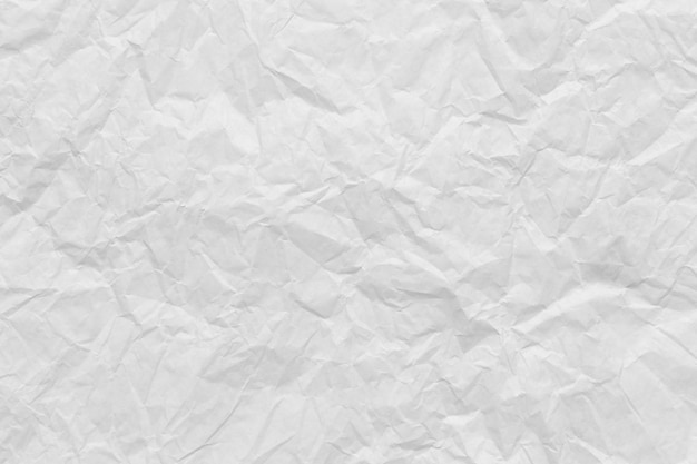 Fondo de papel de arte arrugado blanco para diseñar su concepto de textura.