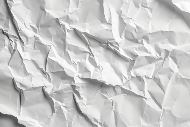 Fondo de papel blanco arrugado con espacio para texto