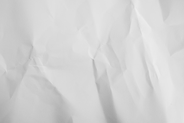 Fondo de papel blanco de papel arrugado