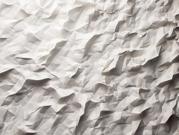 Fondo de papel blanco de textura de papel blanco arrugado de forma abstracta de fondo con papel de espacio para