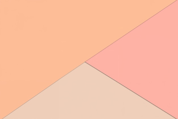 Fondo de papel geométrico abstracto en rosa melocotón y beige