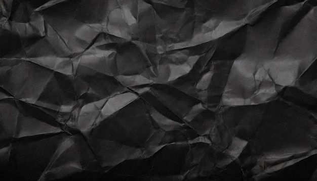 fondo de papel negro arrugado