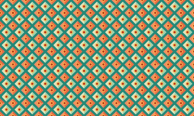 Fondo de papel de pared basado en cuadrícula de diseño vintage retro sin costuras