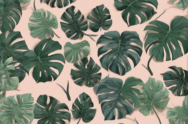 Foto fondo de papel de pared para el escritorio de monstera