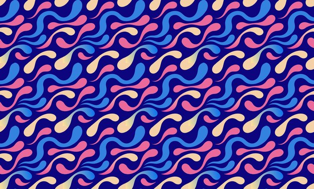 Fondo de papel de pared con patrón sin costuras de diseño fluido