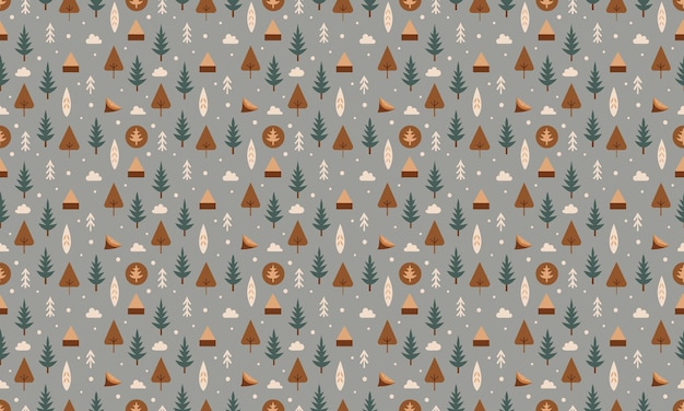 Fondo de papel de pared con patrón sin costuras de diseño nórdico