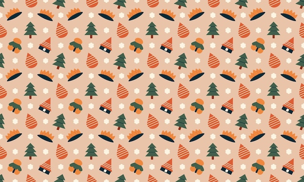Fondo de papel de pared con patrón sin costuras de Japandi Design