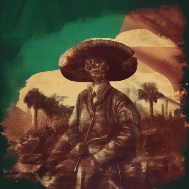 Foto fondo de papel de pared de la revolución mexicana