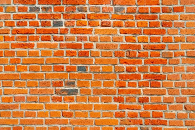 El fondo del papel pintado de la pared de ladrillo rojo viejo