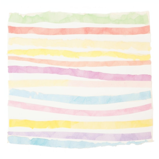 Fondo de papel rasgado con arco iris fondo blanco creatividad