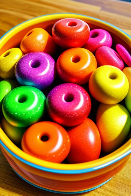 Foto fondo de papel tapiz de bocadillos deliciosos bocadillos de caramelo de arco iris de gominolas de caramelo coloridos