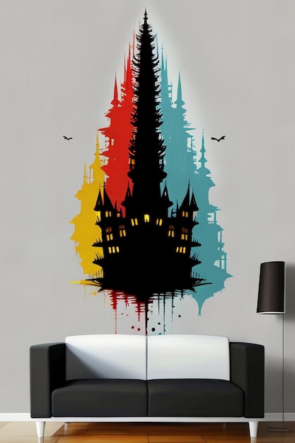 Foto fondo de papel tapiz creativo ilustración de estilo simple forma de banner de arte abstracto colorido