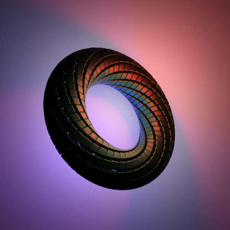 Foto fondo de papel tapiz futurista colorido abstracto de luz de neón brillante de ilustración 3d