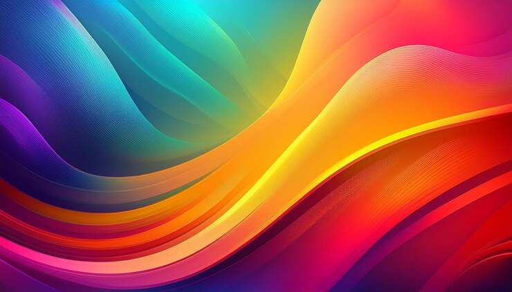 Fondo de papel tapiz con gradiente de arco iris