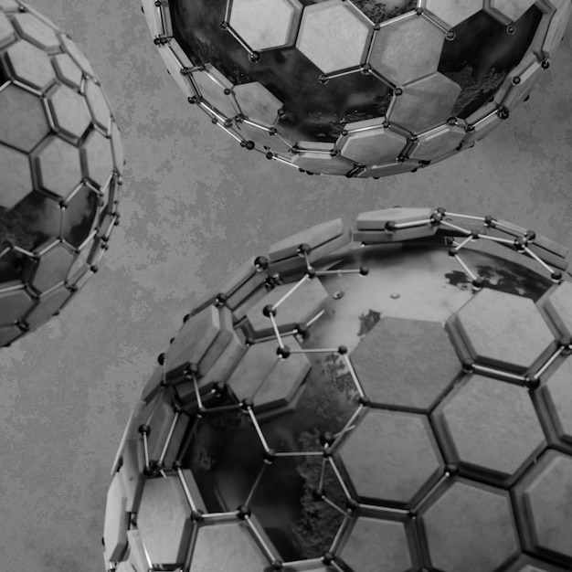 Foto fondo de papel tapiz hexagonal minimalista simple abstracto de ilustración 3d