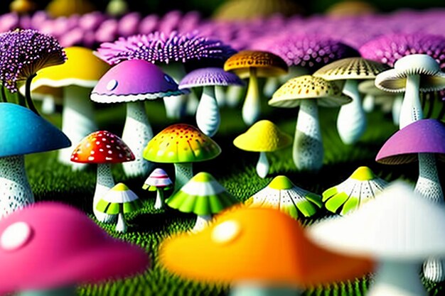 Foto fondo de papel tapiz de hongos venenosos coloridos fotografía hd no coma hongos venenosos