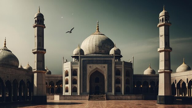 Foto el fondo del papel tapiz islámico de ramadán