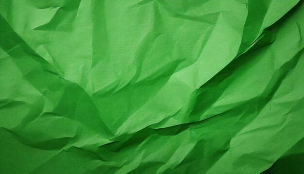 fondo de papel verde arrugado