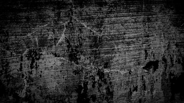 Fondo de pared agrietada grunge negro oscuro