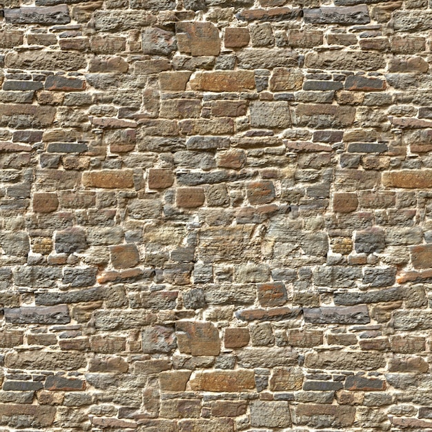 fondo de la pared del castillo, un primer plano de una pared de piedra colorida bajo las luces, vista superior de la pared del castillo